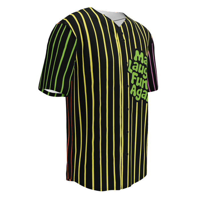 Make Laughter Fun Again - All Over Design - Unisex Recycled baseball jersey