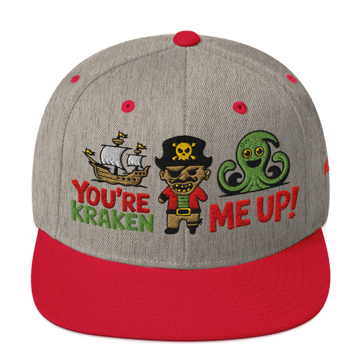 Your'e Kraken Me Up! - Front \ Side Design - Snapback Hat