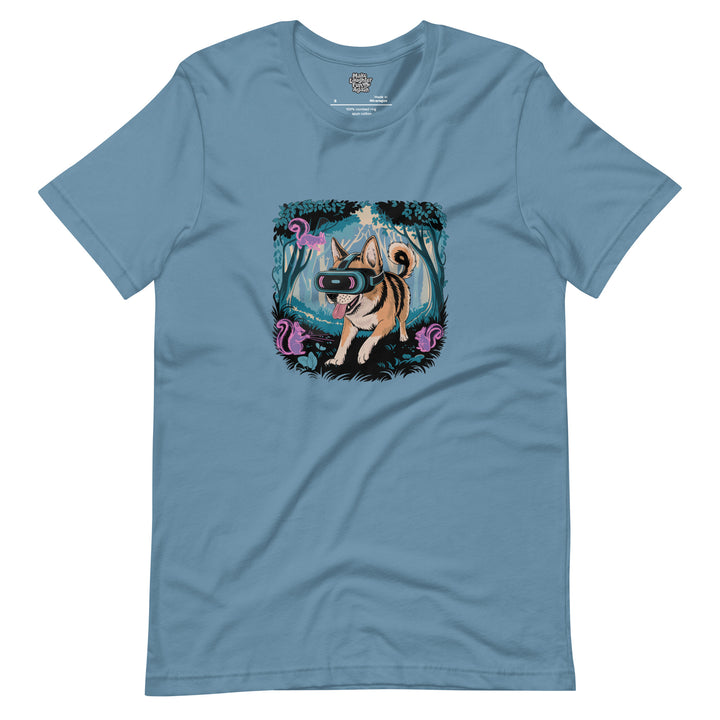 Dog Plays VR - Unisex t-shirt